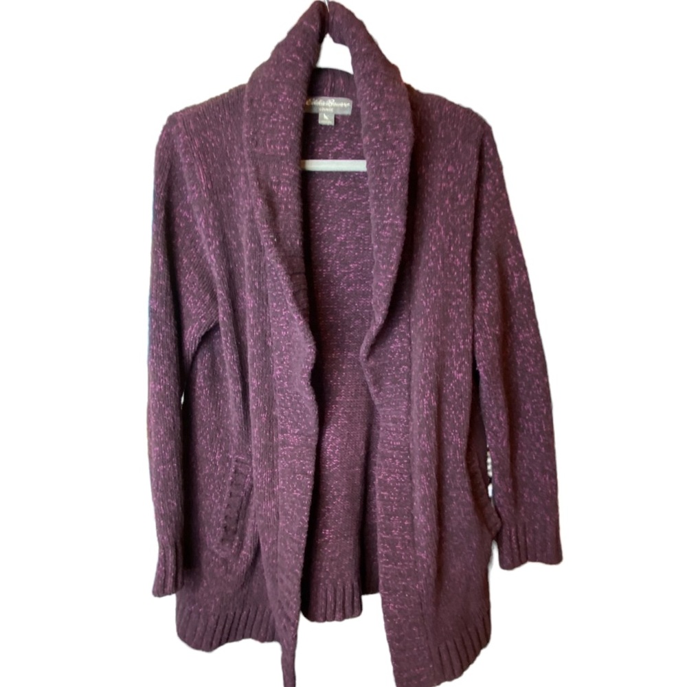 Eddie Bauer Lounge Wear Knit Cardigan Women's Size Large